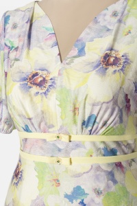 Rochie casual R 194 galben - Img 2