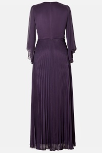 Rochie eleganta lunga din voal R 200 mov - Img 2
