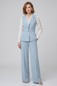 Compleu office cu vesta si pantalon 34 bleu