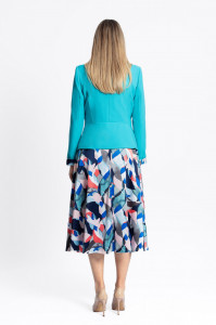 Costum dama cu rochie albastru - Img 3