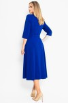 Rochie de zi albastru regal cu cordon - Img 5