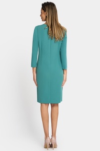 Rochie de zi R 956 turcoaz - Img 2