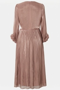 Rochie eleganta din voal R 73 bej - Img 2