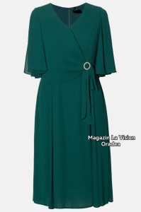 Rochie eleganta R 079 verde - Img 2