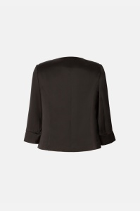 Sacou elegant S 278 negru satinat - Img 3