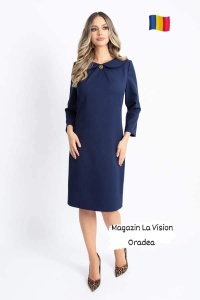 Rochie de zi bleumarin - Img 1