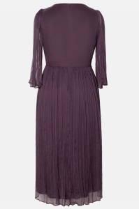 Rochie din matase naturala R 99 mov - Img 2