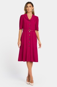 Rochie de zi R 036 ciclam - Img 1