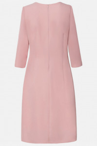 Rochie de zi roz cu pliu - Img 2