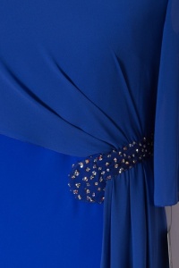 Rochie eleganta albastru si voal - Img 2