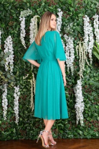 Rochie eleganta cu accesoriu decorativ tutcuaz - Img 2