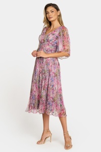 Rochie eleganta din matase naturala R 057 mov