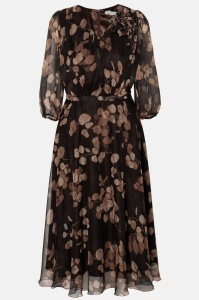 Rochie eleganta din voal R 007 maro