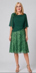 Rochie eleganta din voal R 223 verde