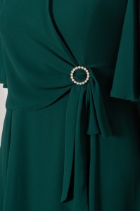 Rochie eleganta R 079 verde - Img 4