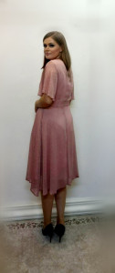 Rochie vaporoasa roz pudra - Img 3