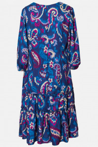 Rochie de zi albastra cu volane - Img 4