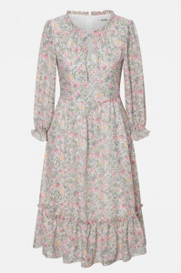 Rochie de zi cu model floral - Img 1