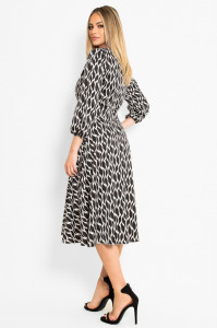 Rochie de zi neagra cu alb - Img 3