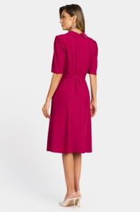 Rochie de zi R 036 ciclam - Img 2