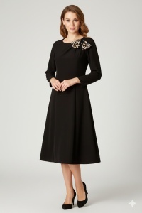 Rochie de zi R 20 negru