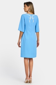 Rochie de zi R 885 bleu - Img 6