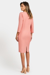 Rochie eleganta R 052 roz - Img 2