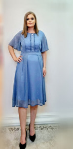 Rochie vaporoasa albastra - Img 1