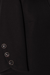 Capa eleganta din stofa S 28 negru - Img 3