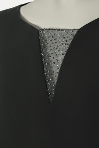 Compleu elegant cu bluza si pantalon 34 negru - Img 3