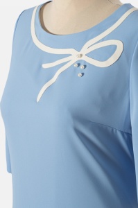 Rochie de zi R 885 bleu - Img 4