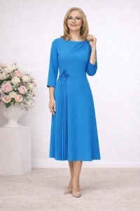 Rochie din voal R 74 albastru capri