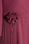 Rochie din voal R 74 grena shiraz - Img 2