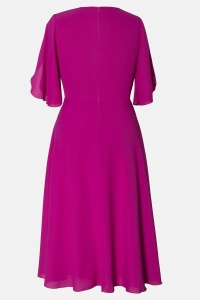 .Rochie eleganta din voal fucsia - Img 3