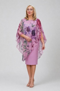 Rochie eleganta din voal R 205 mov