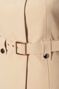 Jacheta tip sacou office-elegant S 290 bej - Img 3