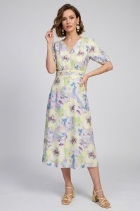 Rochie casual R 194 galben