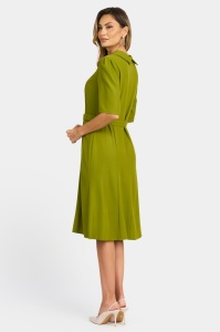 Rochie de zi R 036 kaki - Img 2