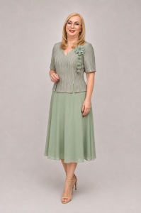 Rochie eleganta din voal R 304 menta