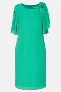 Rochie eleganta din voal verde floare
