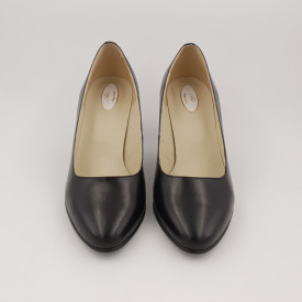 Pantofi dama eleganti,, piele naturala, toc cui, negru, Sandali