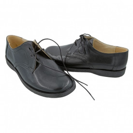 Pantofi clasic, SandAli, unisex, piele naturala box, negru