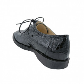 Pantofi clasici, piele naturala lucioasa, negru lac, Sandali