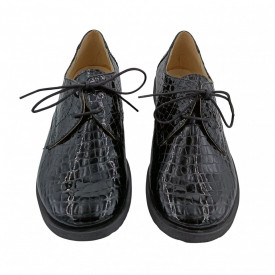Pantofi clasic, SandAli, piele naturala lucioasa, negru lac