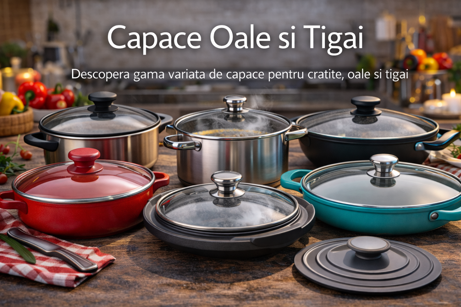 Capace vase pentru gatit