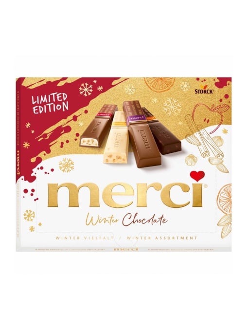 Bomboane de Ciocolata Asortate Merci Winter Chocolate 250 gr