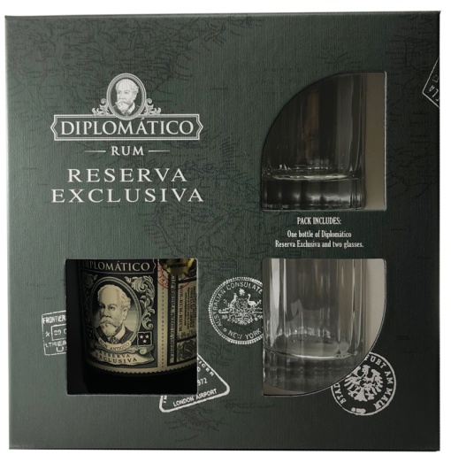 Rom Diplomatico Reserva Exclusiva Gift Set 0.7L