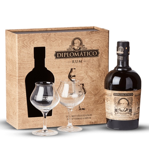 Rom Diplomatico Seleccion De Familia + 2 Pahare 0.7L