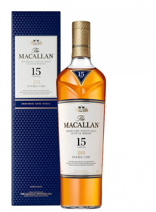 The Macallan 15 Ani Double Cask Whisky 0.7L