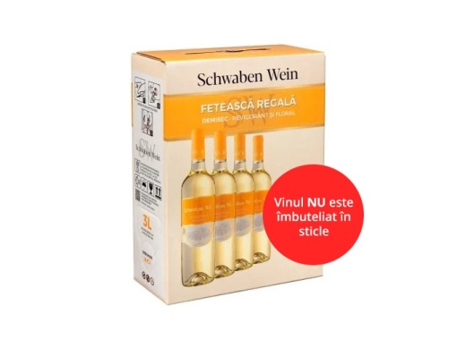 Recas Schwaben Wein Feteasca Regala Demisec 3L Bag In Box